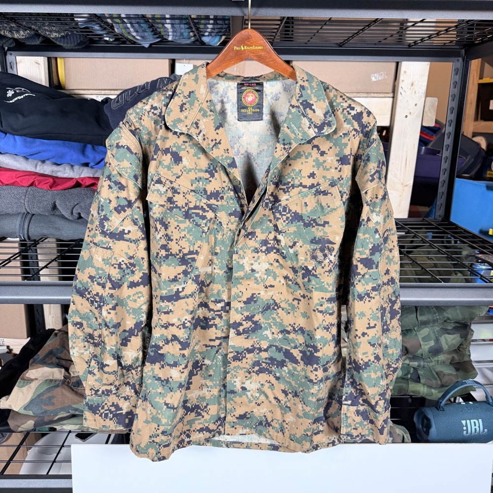 US Marine Corps MARPAT Digital Camouflage Combat Uniform‎ Shirt Jacket SM-LNG